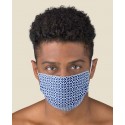 KIT 2 pcs Protective Blue color washable masks for Adult made of TNT and Natural cotton