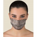 Protective GOLD PAILLETTES washable mask for Adult made of TNT and Natural cotton